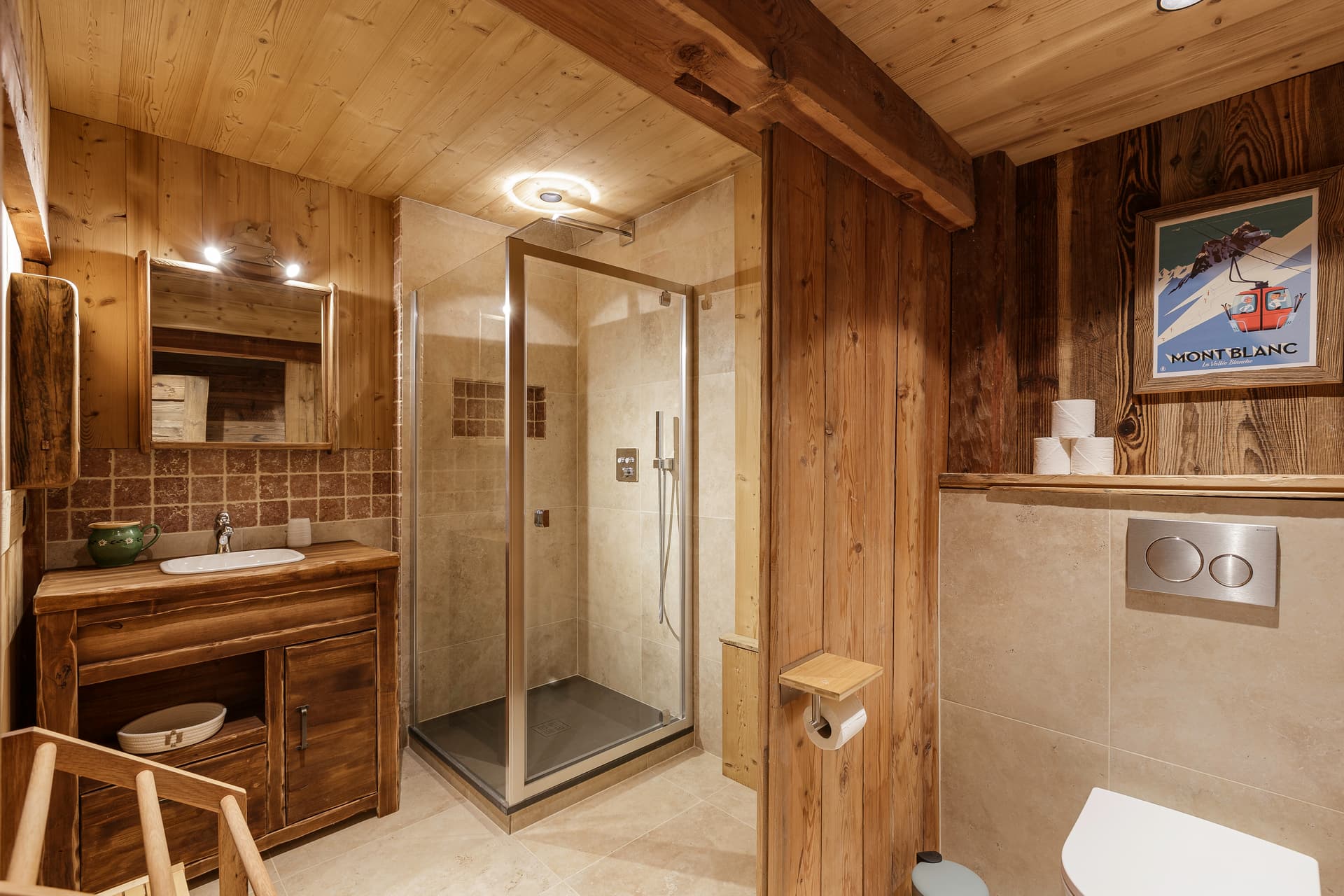 Sauna privatif du chalet Le Solerey Chamonix