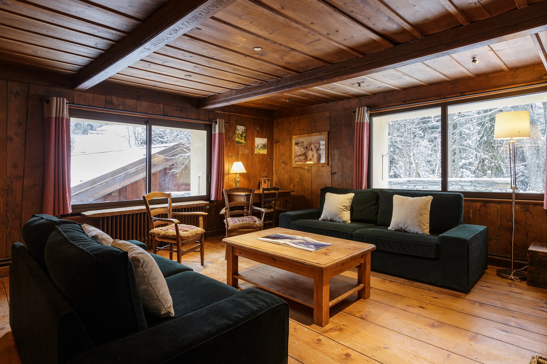 Détail décoration intérieure, chalet Le Solerey