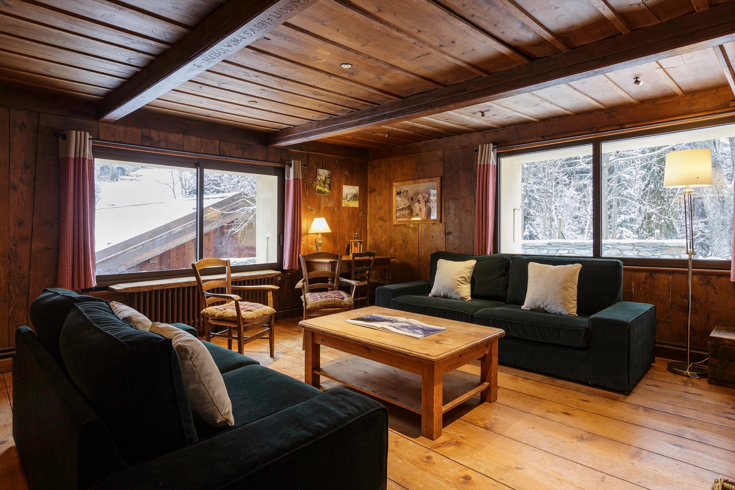 Détail décoration intérieure, chalet Le Solerey