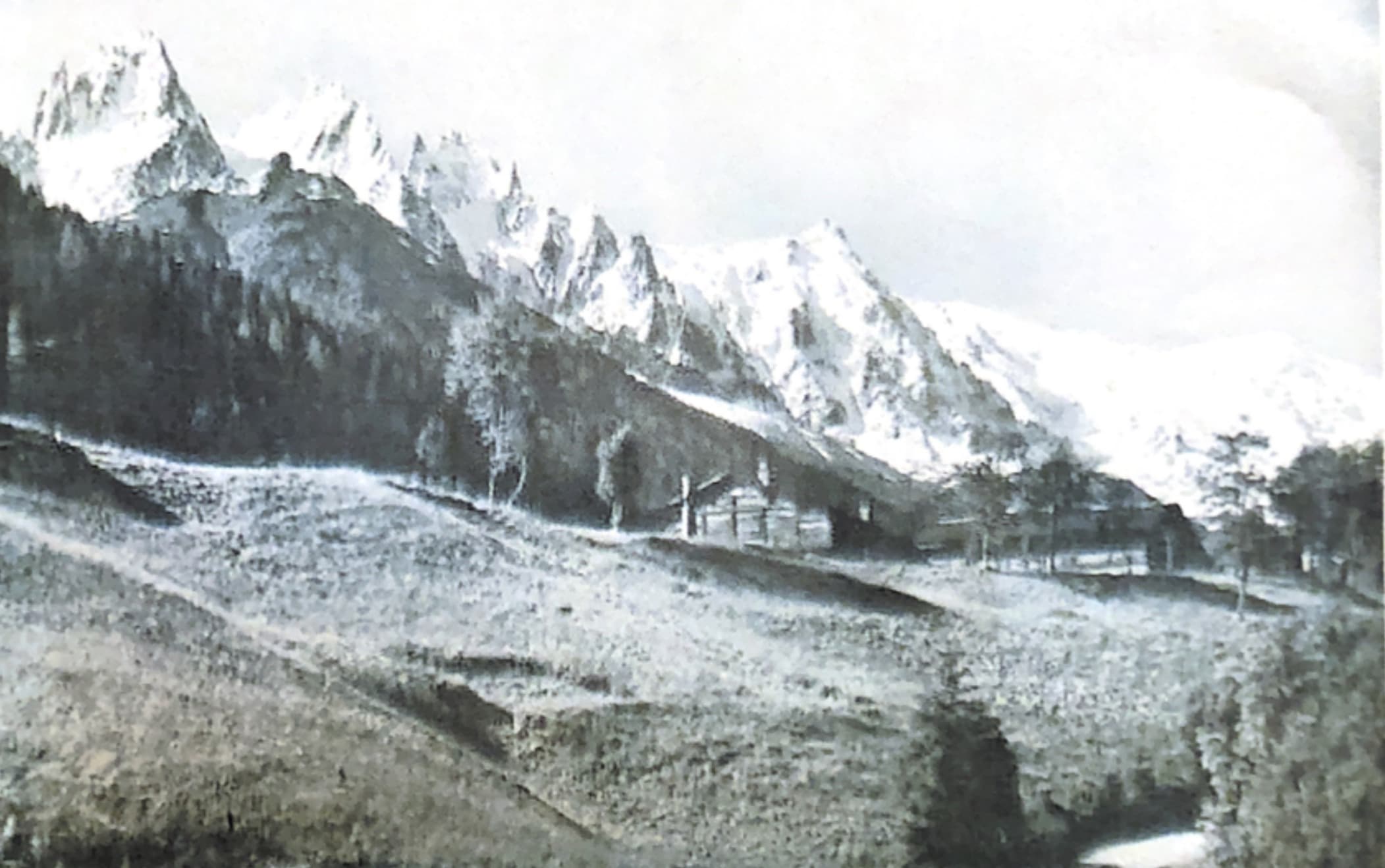 Vue sur le Mont-Blanc depuis Le Solerey